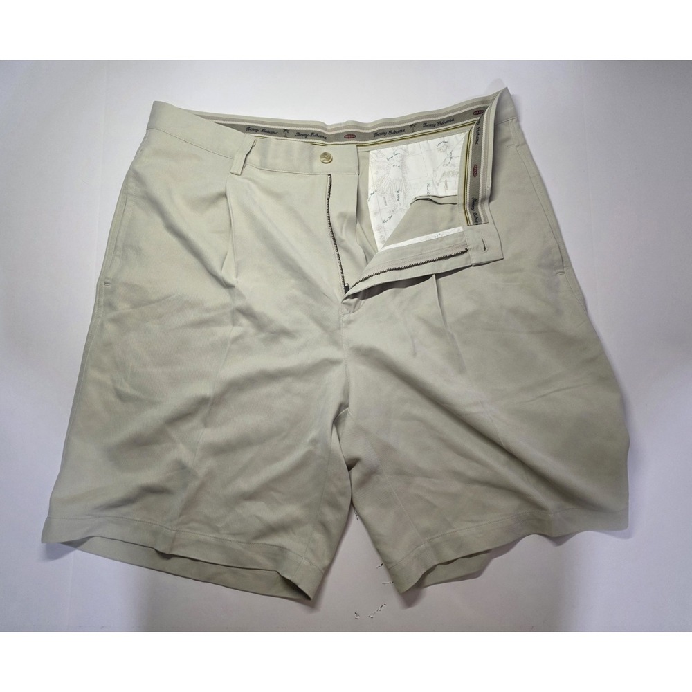 Tommy Bahama Mens Size 36 100% Silk‎ Beige Chino Short